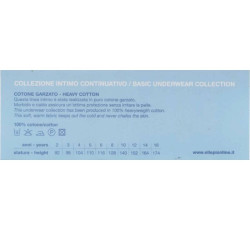 ELLEPI 3 CANOTTA RAGAZZO COTONE GARZATO SPALLA LARGA 8222