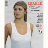 LEABLE 6 CANOTTA DONNA TAGLIE FORTI COTONE SPALLA LARGA 1404