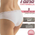 COTONELLA 2 SLIP DONNA COTONE ELASTICIZZATO GD253