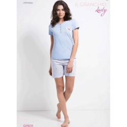 IL GRANCHIO PIGIAMA DONNA COTONE GP809