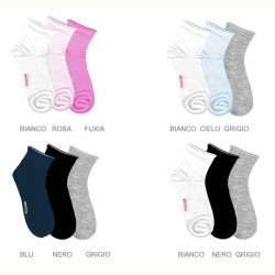 SUPERGA 12 PAIA CALZA DONNA COTONE CORTA S017