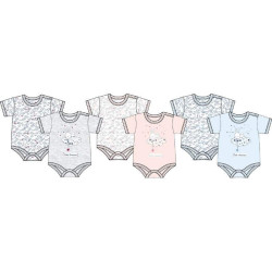 LP 2 BODY BABY COTONE INTERLOCK MEZZA MANICA FANTASIA