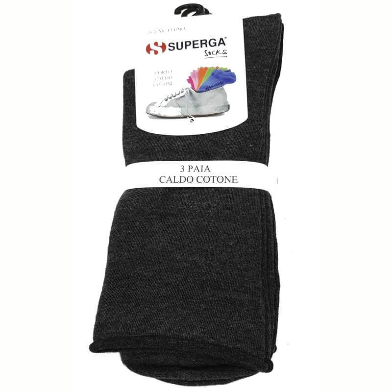 SUPERGA 12 PAIA CALZA UOMO CALDOCOTONE CORTA S108C