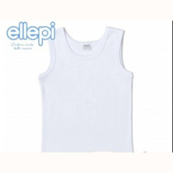 ELLEPI 3 CANOTTIERE BIMBO SPALLA LARGA COTONE 8410