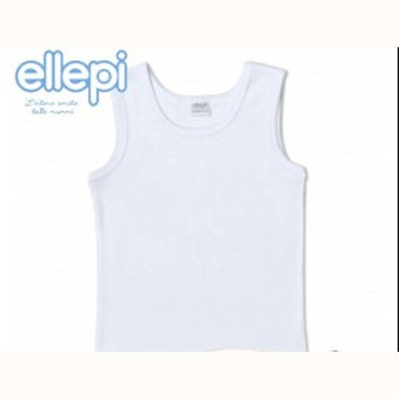 ELLEPI 3 CANOTTIERE BIMBO SPALLA LARGA COTONE 8410
