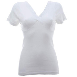 GICIPI MAGLIA DONNA MANICA CORTA MISTO LANA 424