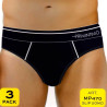 PRIMINTIMO 3 SLIP UOMO TAGLIE FORTI COTONE ELASTICIZZATO MP470C