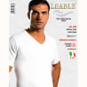 LEABLE T-SHIRT UOMO MM SCOLLO V 203