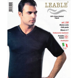 LEABLE T-SHIRT UOMO MM SCOLLO V 330