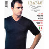 LEABLE T-SHIRT UOMO MM SCOLLO V 330