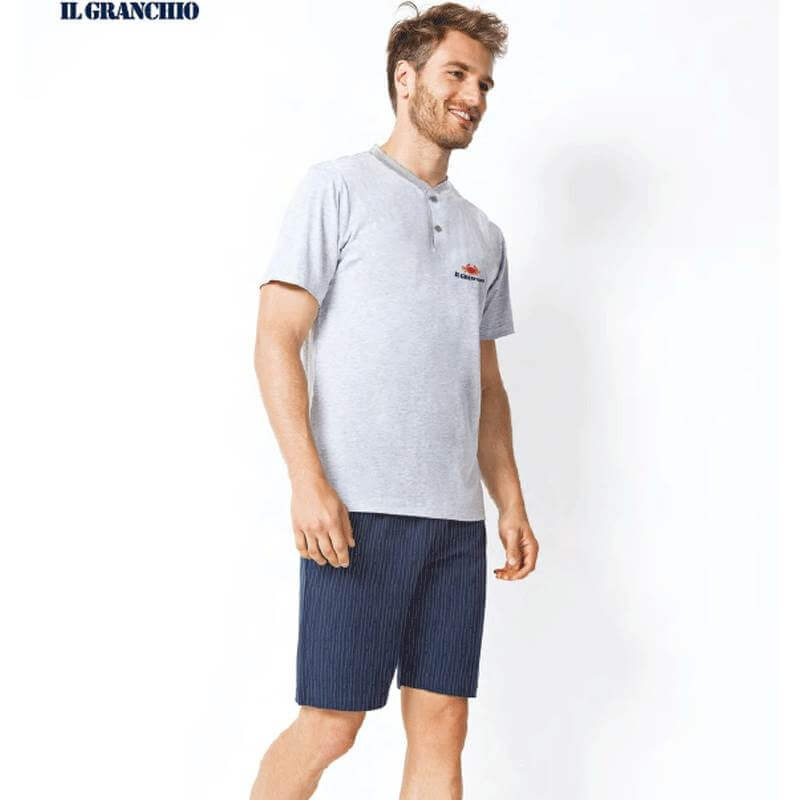 IL GRANCHIO PIGIAMA UOMO COTONE GP746