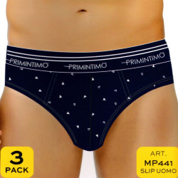 PRIMINTIMO 3 SLIP UOMO COTONE ELASTICIZZATO MP441