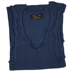 TRE-VI TOP DONNA LANA E SETA SPALLA LARGA 214