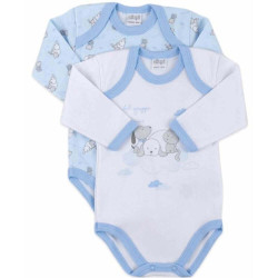 ELLEPI 2 BODY BABY CALDOCOTONE INTERLOCK MANICA LUNGA FANTASIA
