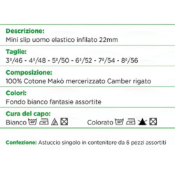 CIELLEGI SLIP UOMO FLASH BIANCO