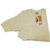 EFFEPI 3 MAGLIA UOMO LISO LANA MANICA CORTA 500 BIANCO