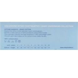 ELLEPI 3 CANOTTA BIMBI COTONE GARZATO SPALLA LARGA 8222