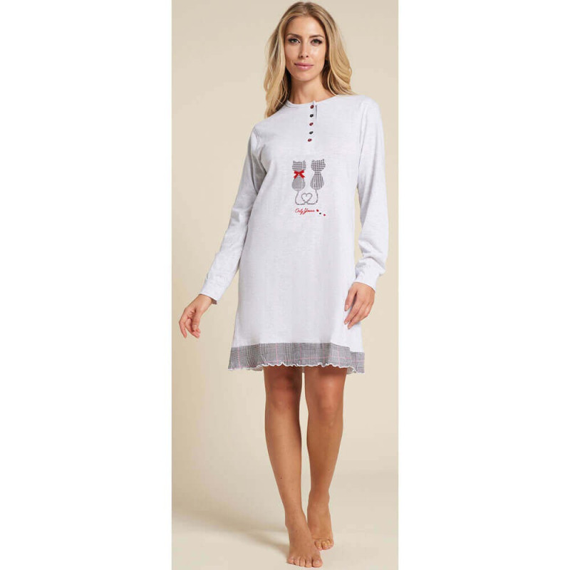 KAREL CAMICIA DA NOTTE DONNA COTONE KC2127