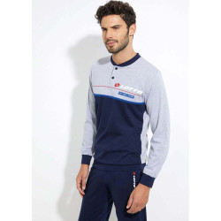 LOTTO PIGIAMA UOMO TAGLIE FORTI COTONE LP1046/C