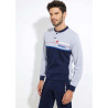 LOTTO PIGIAMA UOMO TAGLIE FORTI COTONE LP1046/C