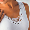 HENRI 3 TOP DONNA FILO DI SCOZIA SPALLA LARGA 943