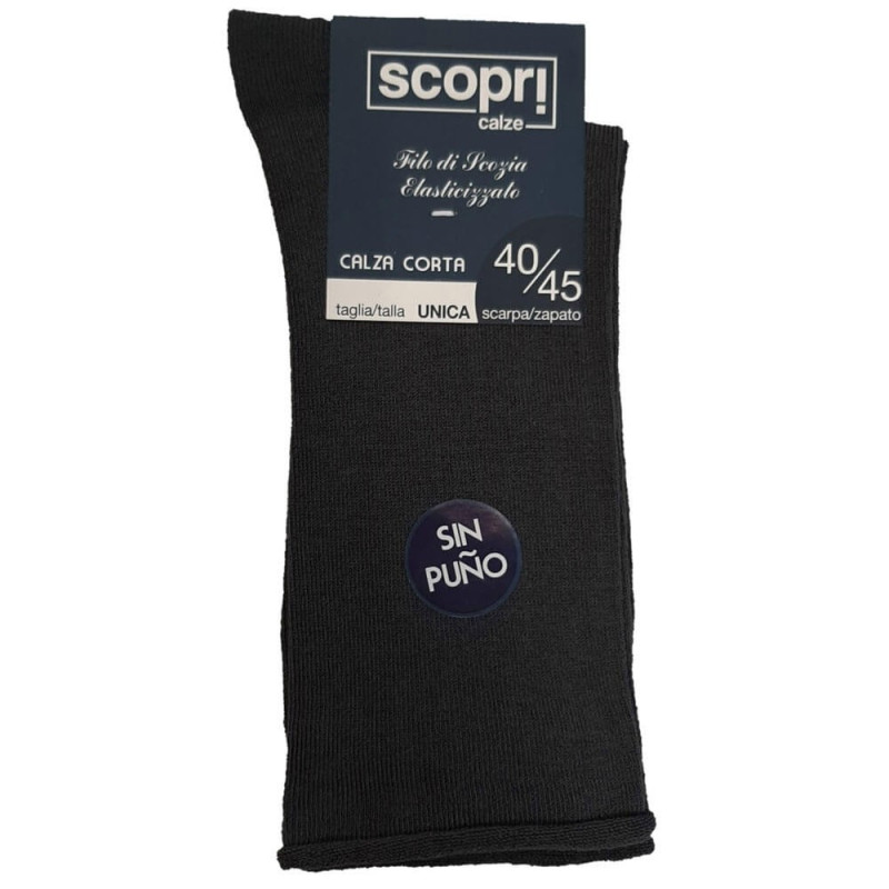 SCOPRI 6 PAIA CALZA UOMO COTONE CORTA LASER