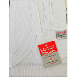 LEABLE 6 CANOTTIERE UOMO TAGLIE FORTI COTONE SPALLA STRETTA 1480