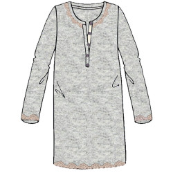 INFIORE CAMICIA DA NOTTE DONNA CALDOCOTONE INTERLOCK PNS0882