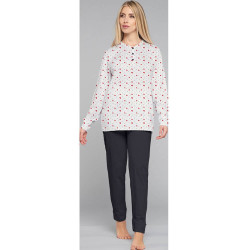 KAREL PIGIAMA DONNA TAGLIE FORTI CALDOCOTONE INTERLOCK KF3033