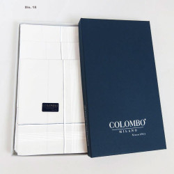 COLOMBO 12 FAZZOLETTI UOMO CERVINIA RIGATO