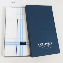 COLOMBO 12 FAZZOLETTI UOMO CERVINIA RIGATO