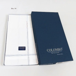 COLOMBO 12 FAZZOLETTI UOMO CERVINIA RIGATO