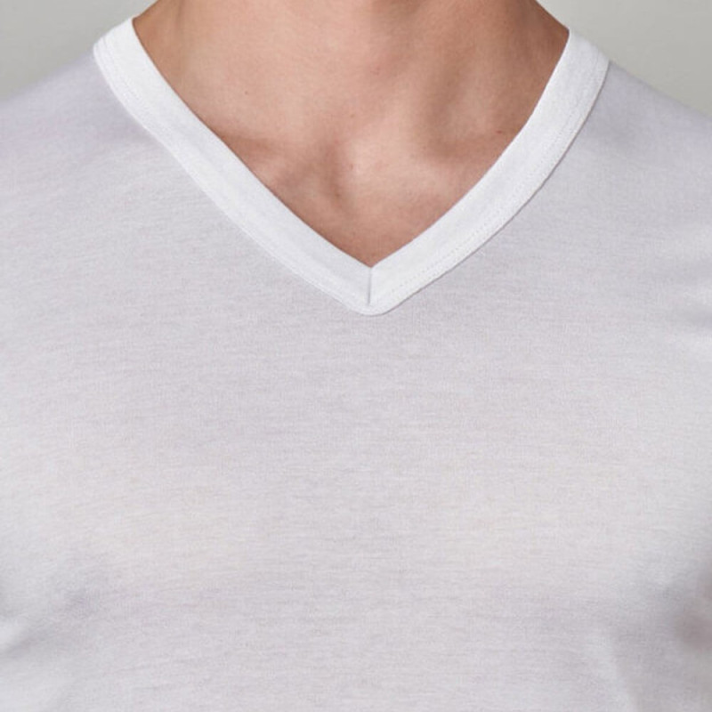 GICIPI 3 MAGLIA UOMO TAGLIE FORTI FILO DI SCOZIA MANICA CORTA COLLO V 261