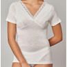 GICIPI MAGLIA DONNA MANICA CORTA MISTO LANA 424