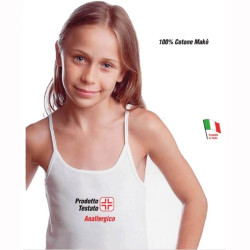 LEABLE 6 CANOTTIERA RAGAZZA COTONE SPALLA STRETTA 1446