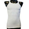 HENRI 6 CANOTTA UOMO COTONE SPALLA STRETTA 158 BIANCO