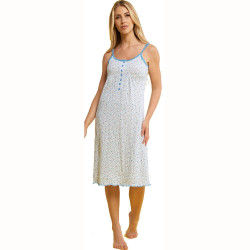 KAREL CAMICIA DA NOTTE DONNA TAGLIE FORTI COTONE KC4270