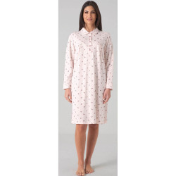 KAREL CAMICIA DA NOTTE DONNA CALDOCOTONE INTERLOCK KF5013