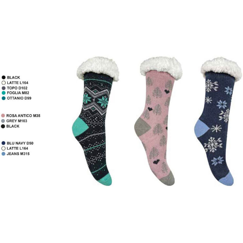 DAG SCALDOTTO ANTISCIVOLO PILE AGNELLATO LEILA