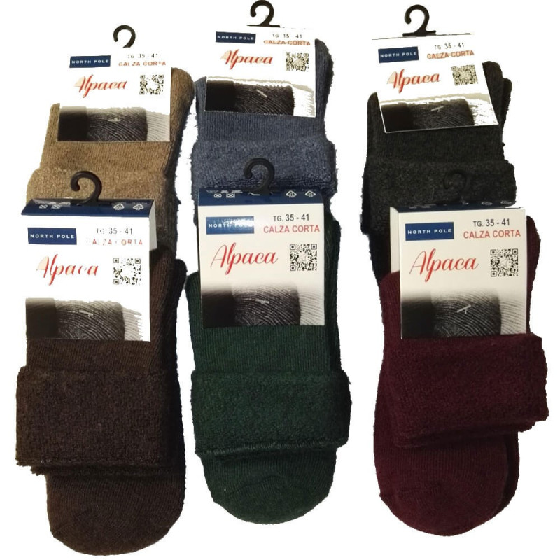 NORTH POLE 12 PAIA CALZA DONNA ALPACA CORTA 04 BIS