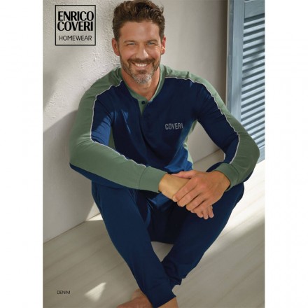 ENRICO COVERI PIGIAMA UOMO COTONE EP1103