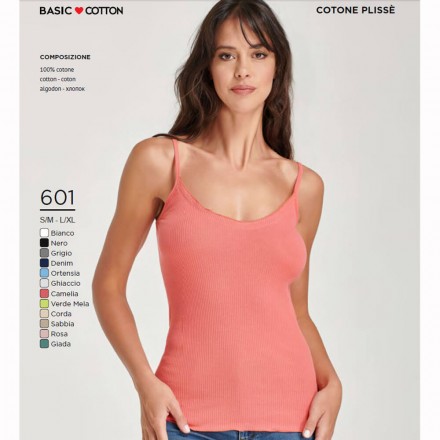 BASIC COTTON TOP DONNA COTONE 601