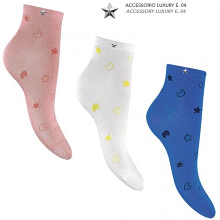 COCONUDA 12 PAIA CALZA DONNA COTONE CORTA LUXURY E.04