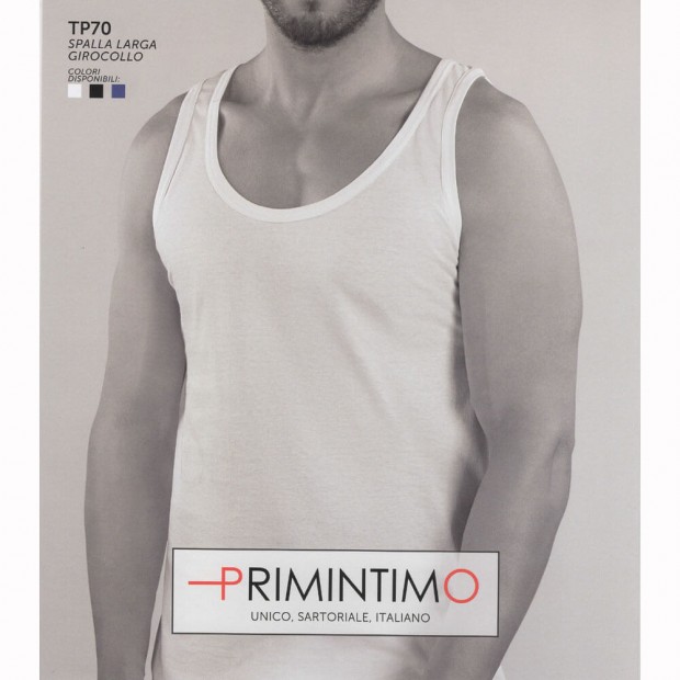 PRIMINTIMO 6 CANOTTIERA UOMO COTONE TP70