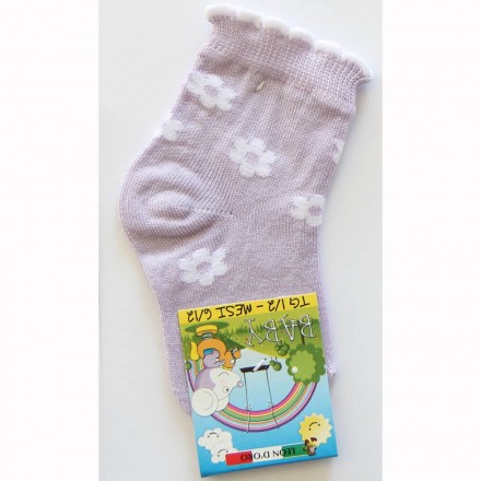 LEONDORO 6 PAIA CALZA BABY COTONE CORTA 406/C