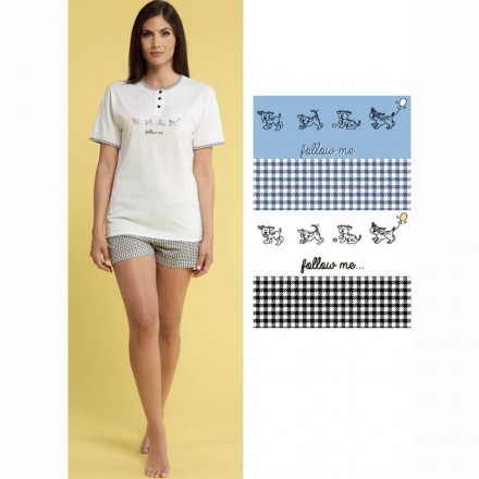 KAREL PIGIAMA DONNA COTONE KC4114