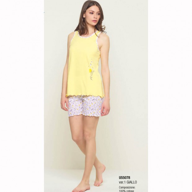 PIGIAMA DONNA COTONE U55078