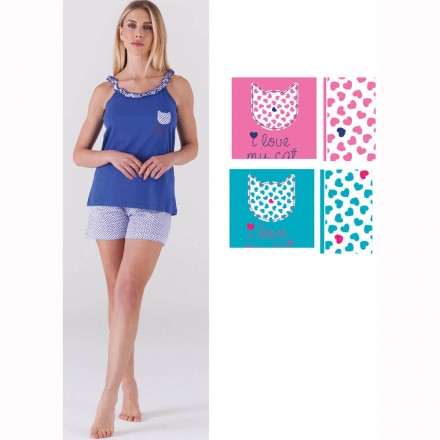 KAREL PIGIAMA DONNA COTONE KC6302