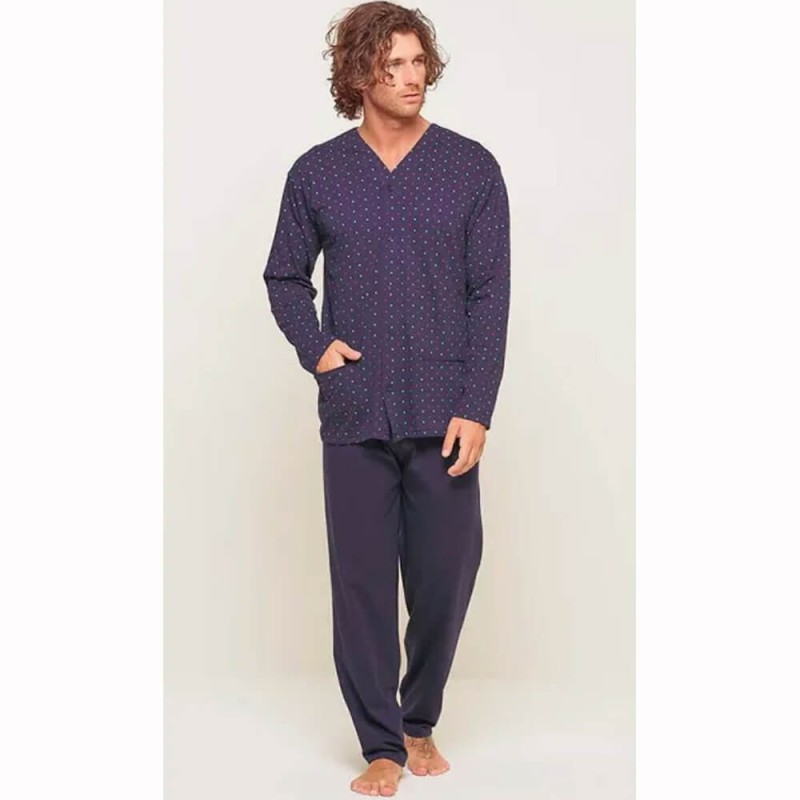 Pigiama uomo aperto cotone Gary U60003