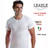 T-shirt uomo taglie forti 10 e 12 girocollo cotone Leable 1418 - 6 t-shirt